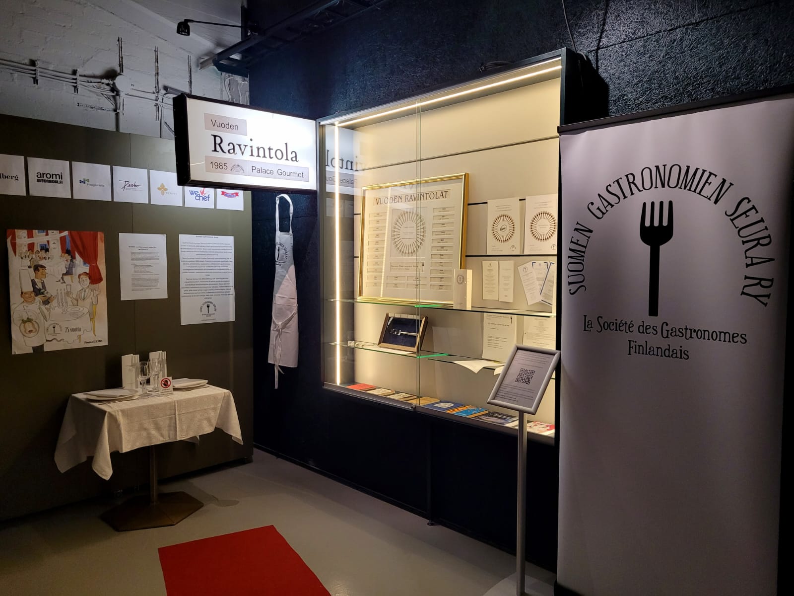 Suomen Gastronomien Seuran 80-vuotisjuhlavuoden näyttely Hotelli- ja ravintolamuseossa